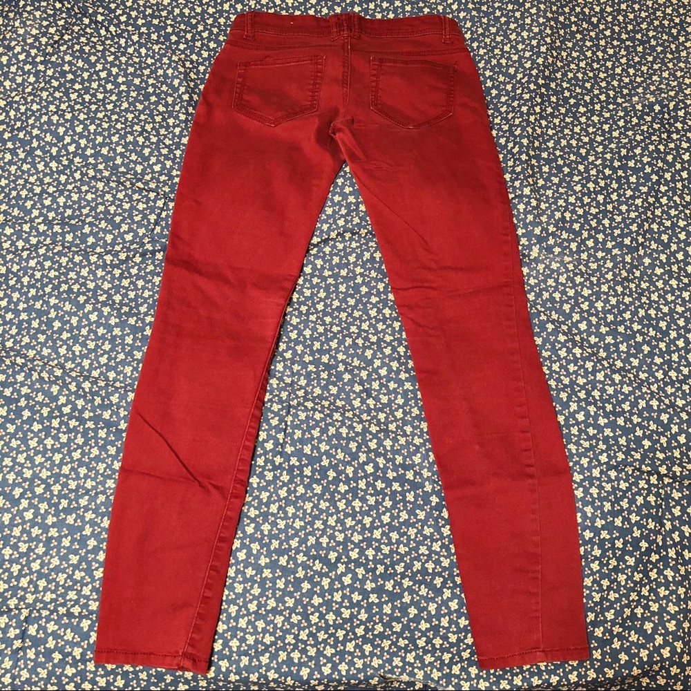Mossimo🍷Wine Red Skinny Jeans - Picture 3 of 5